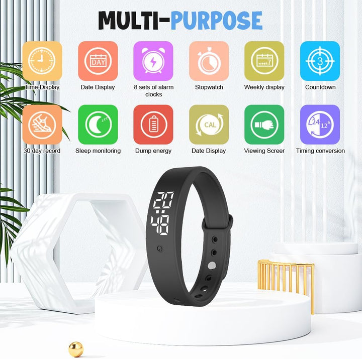 CEWROM Vibrationsalarm Erinnerung Uhr, Silent Vibrating Alarm Reminder Watch für Jungen/Mädchen, Pil