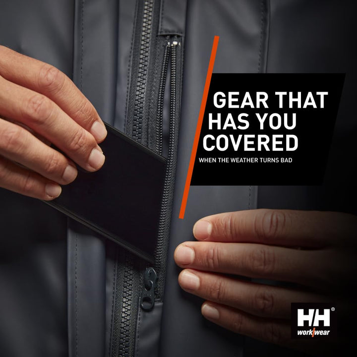 Helly Hansen Workwear Herren Gale Wasserdichte Regenjacke XS Dunkelorange, XS Dunkelorange