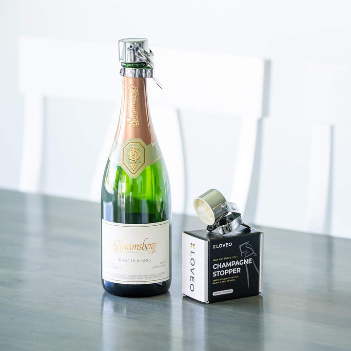 Sektverschluss Kloveo - WAF Dichtung - Italienische Herstellung Champagner Verschluss, Sektflaschenv