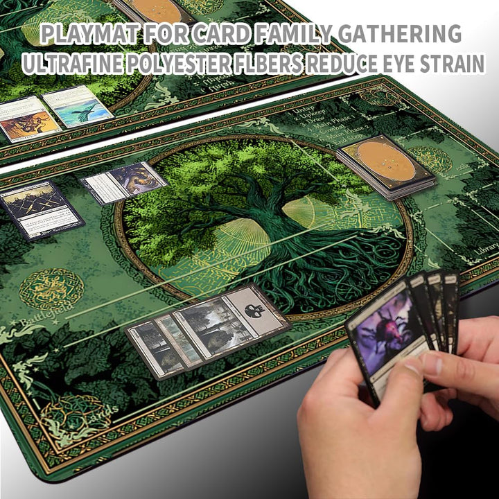 MTG Spielmatte Premium XXL Gaming Matte (60x35cm) - Hochauflösendes Fantasy Design - rutschfeste Gum