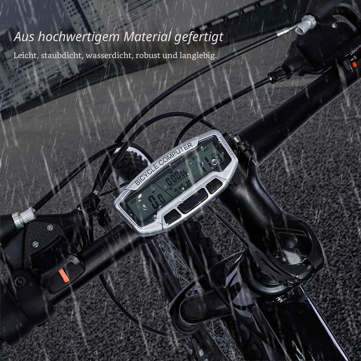 Wasserdichter Kabelgebundener Fahrradcomputer-Kilometerzähler für den Aussenbereich, Leichter Fahrra
