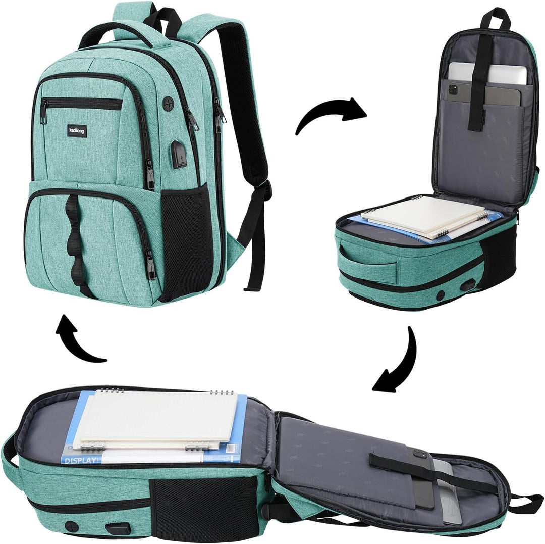 kadilong Unisex Rucksack Herren Damen,Schulrucksack Jungen Teenager Schultasche für Student Uni Stud