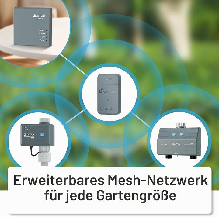 LinkTap G2S Drahtlose Bewässerungscomputer - Erfordert Gateway - Smarte Wasserzeitschaltuhr mit Wass