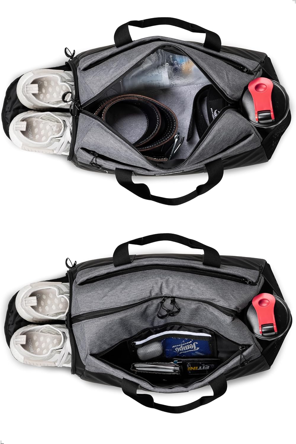 Fitgriff® Sporttasche & Reisetasche V2 für Damen und Herren - mit Schuhfach & Nassfach - Tasche für