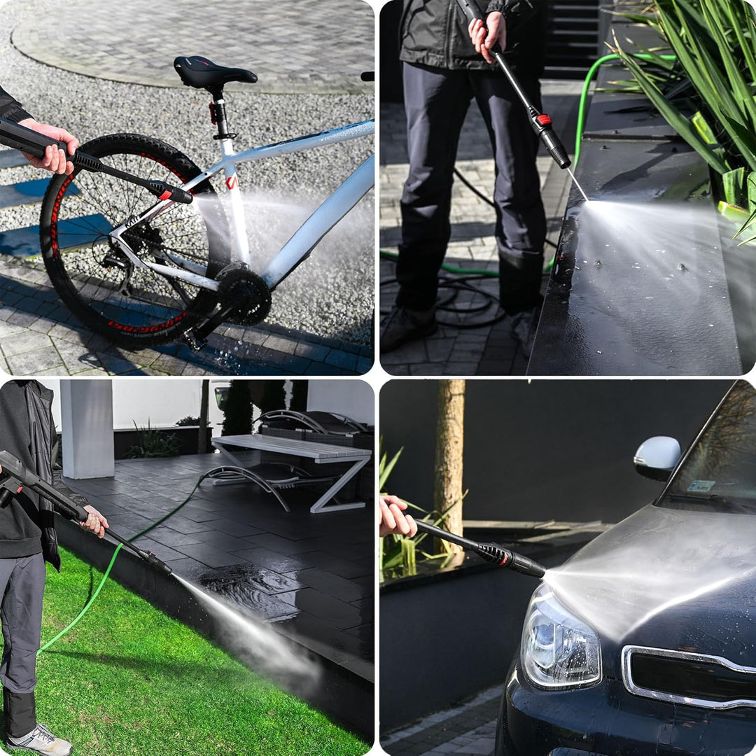Hochdruckreiniger mit Aluminiumpumpe 220 bar | 450 l/h Fördermenge | 1800 W Leistung | 5m Hochdrucks