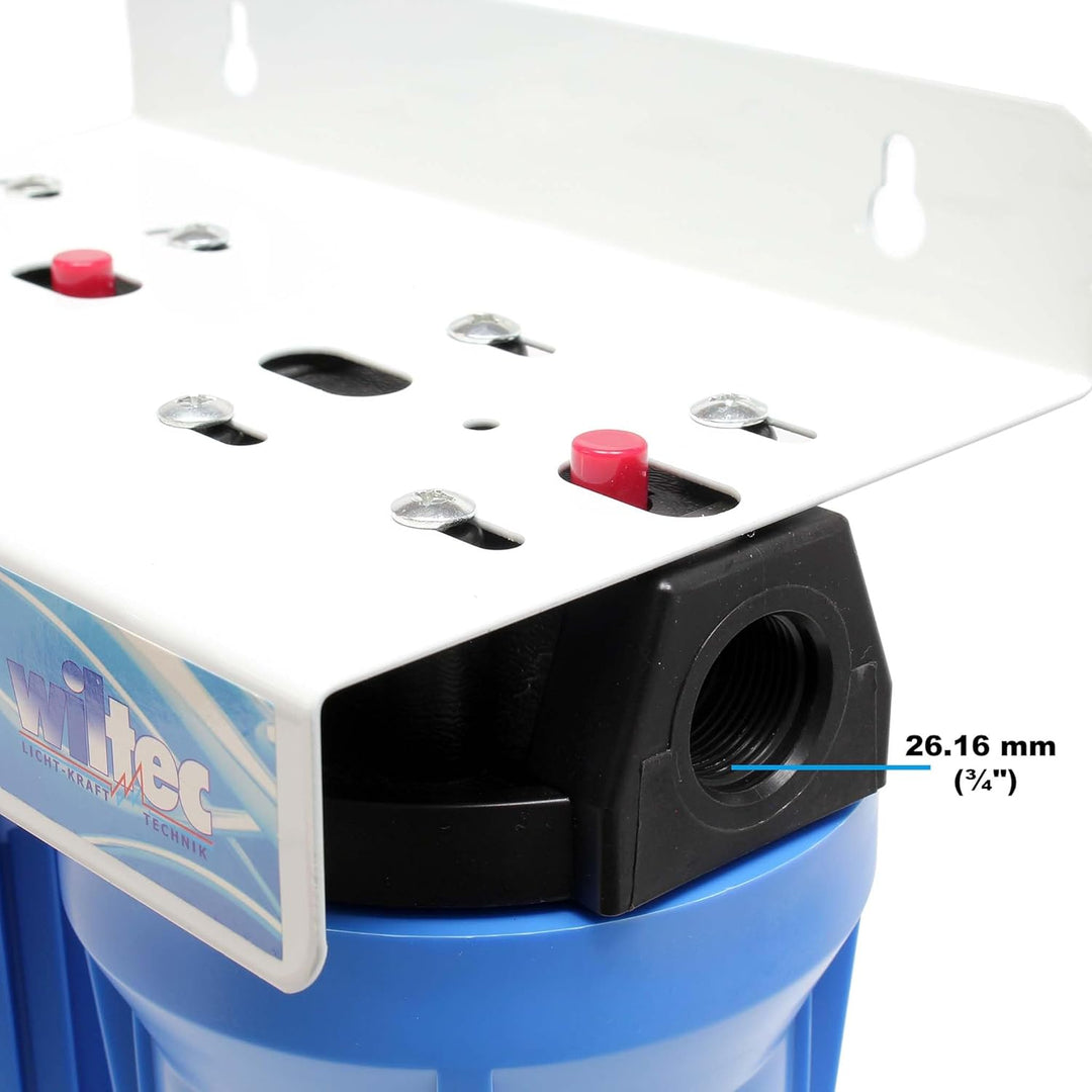 NW-BRK03 3-stufiger Wasserfilter 20Zoll-508mm 5µ Sedimentfilter Aktivkohle Block Aktivkohle Granulat
