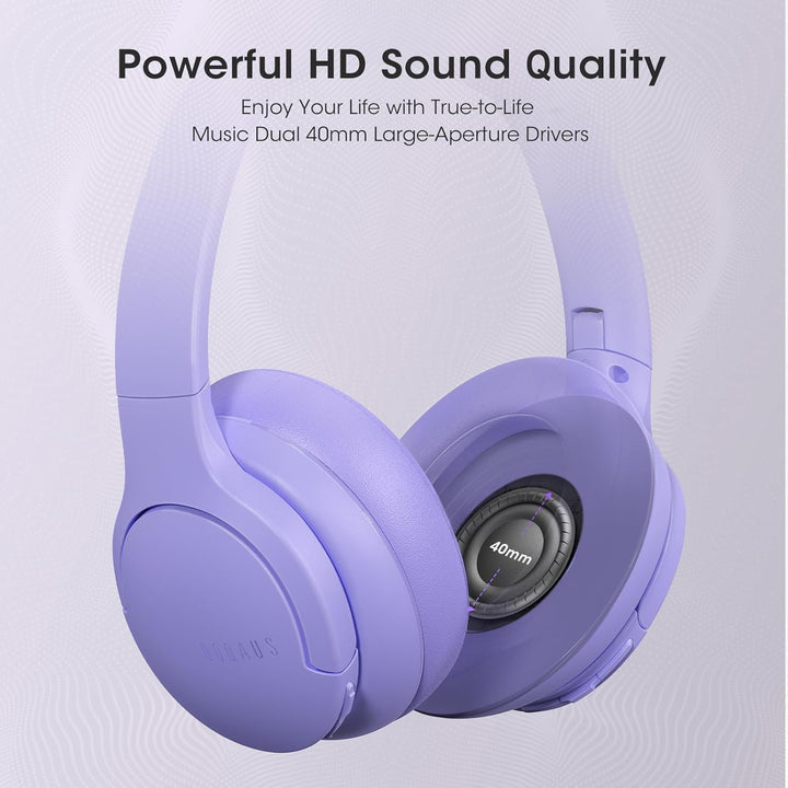DOQAUS Kopfhörer Kabellos Bluetooth Bis zu 90 Std,Bluetooth Kopfhörer Over-Ear mit 3 EQ-Modi, HiFi S