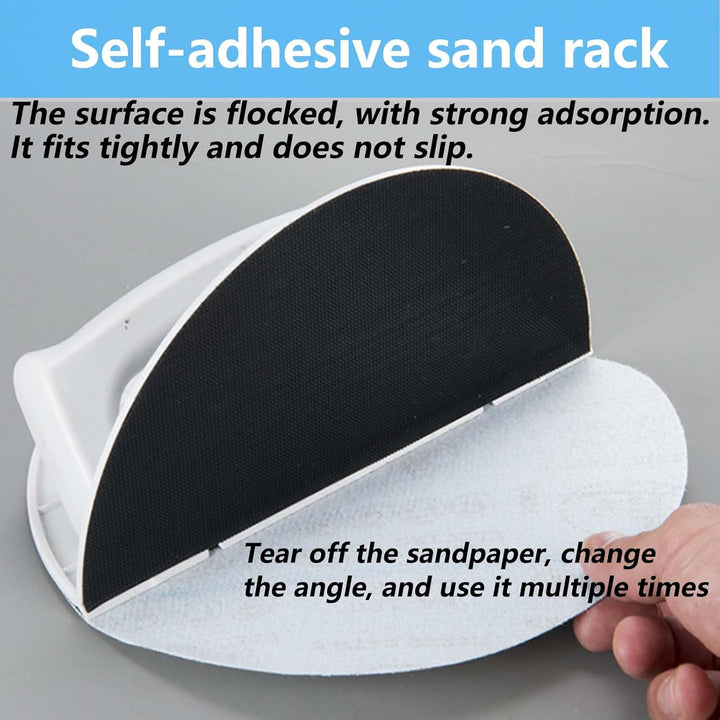 Semi-Circular Angle Sanding Sandpaper Tool, FORMVERSITY Selbstklebendes Schleifpapier Schleifwerkzeu