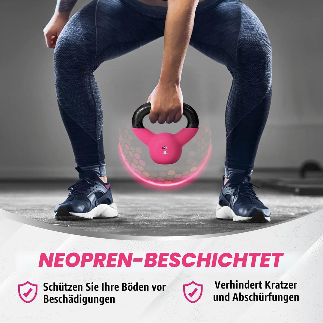 Yes4All Neopren Hanteln Set Gewichte, 2er-Sets, 1kg, 1.5kg, 2kg, 3kg, 4kg, 5kg, Dumbbells Set für Kr