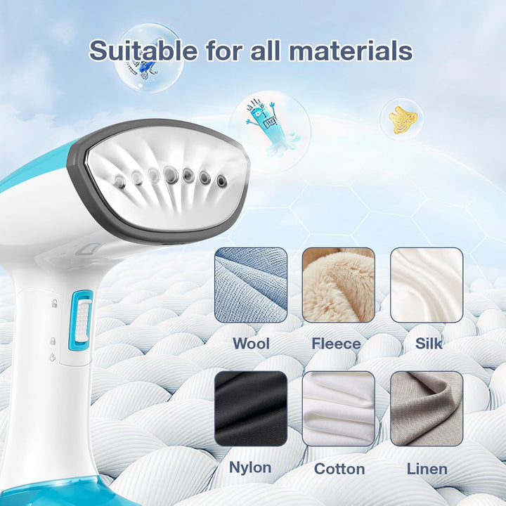 VINATO Dampfglätter 1200W Dampfbürste 30s Schnellaufheizender Garment Steamer für Reisen und Zuhause