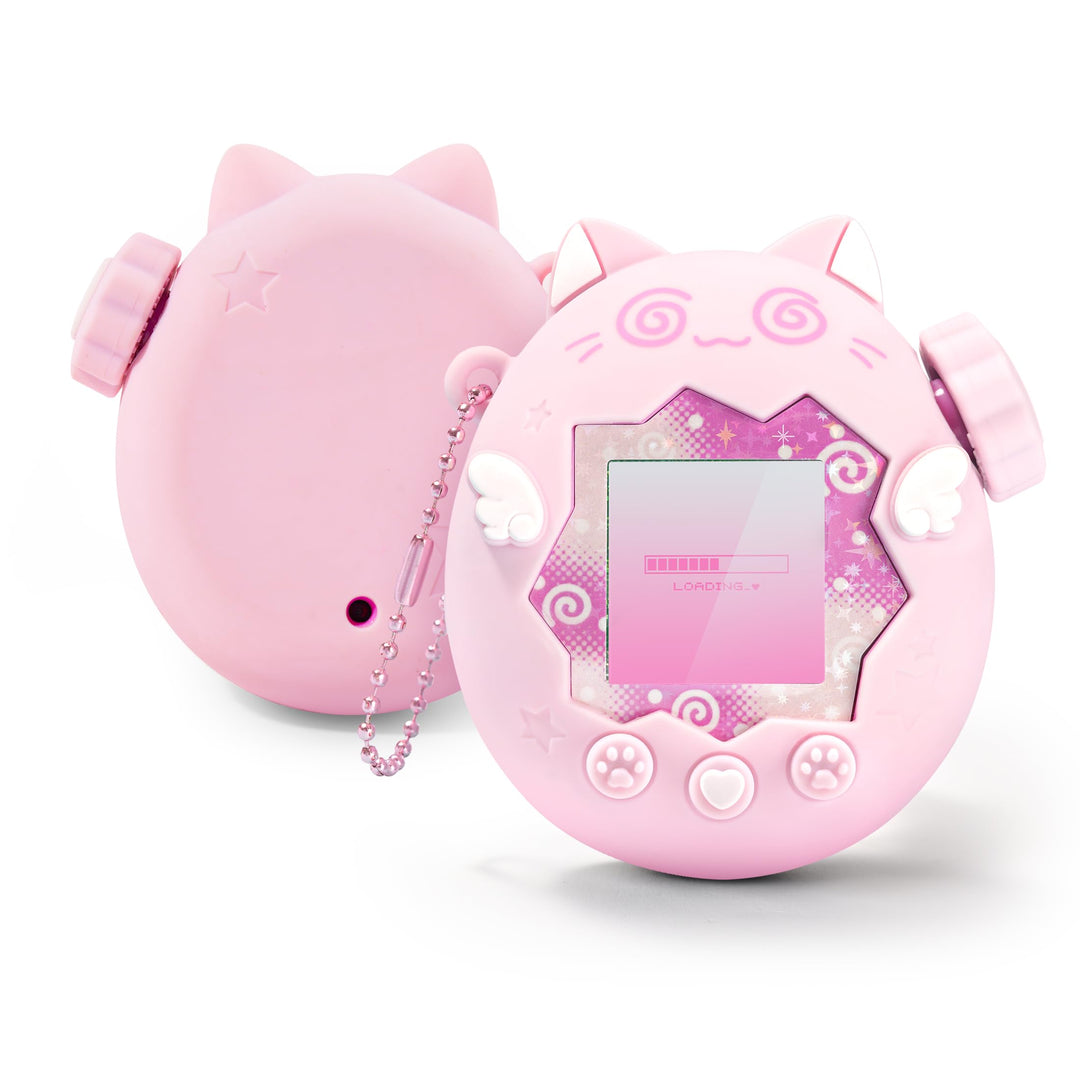GeekShare Silikon-Hülle Kompatibel mit Tamagotchi Paradise, Weiche Schutzhülle, Button Caps, Perlenk