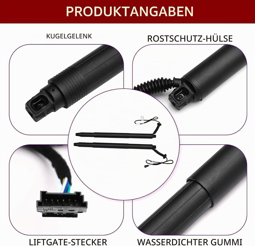 Antriebseinheit Heckklappe Gasdruckfeder, Paar Links und Rechts für S-koda Oc-tavia III 5E5 Kombi 20