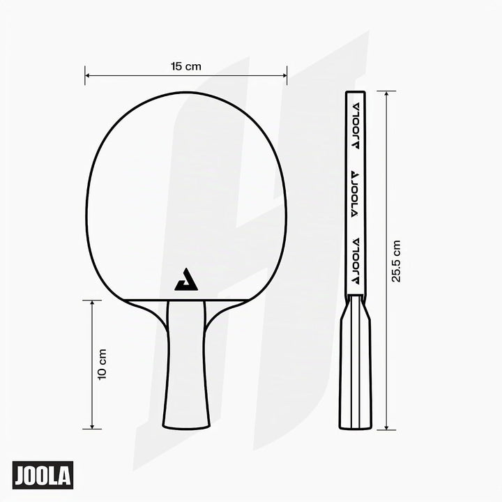 JOOLA Hugo Calderano Edge Tischtennis Set - 2 Tischtennisschläger + 3 Tischtennisbälle + Tischtennis