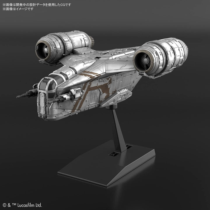 Bandai Hobby - Star Wars - Vehicle Model Razor Crest (Silver Coating Version )