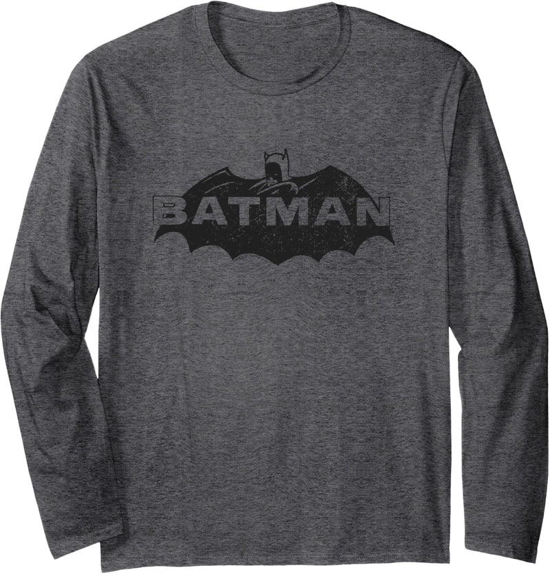 Batman Newsprint Logo Langarmshirt