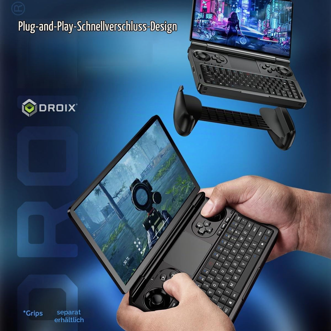 GPD Win Mini 2025 Handheld Gaming PC, AMD Ryzen 7 8840U, 8C/16T bis zu 5.1GHz, Radeon 780M GPU, 16GB