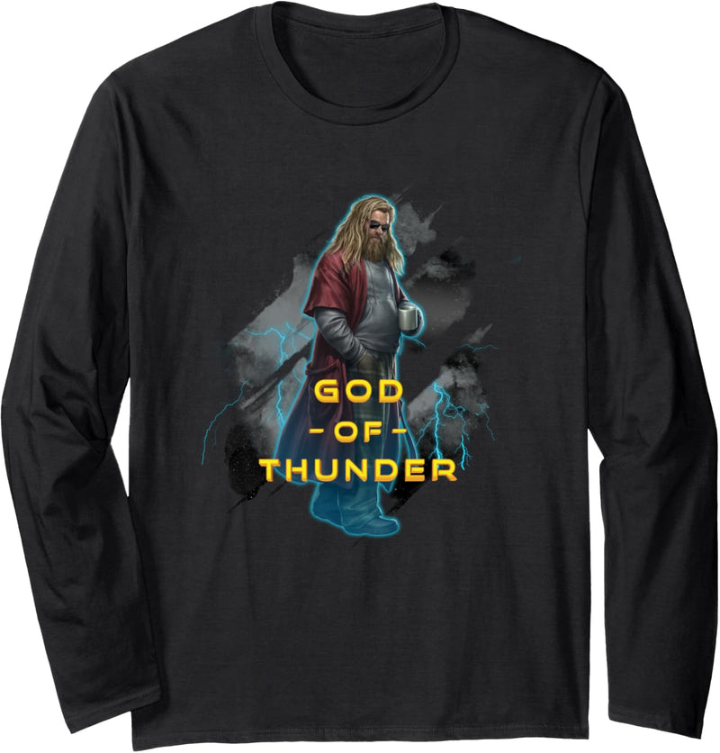 Marvel Avengers: Endgame Thor God Of Thunder Blue Hue Langarmshirt