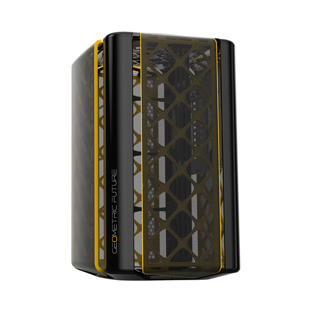 Geometric Future M2 The ARK Mesh Schwarzer offener Rahmen mit hohem Luftstrom, mATX/Mini-ITX-Gaming-
