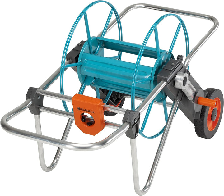 Gardena Metall Schlauchwagen 100: Stabile, beschichtete Schlauchtrommel & Comfort HighFLEX Schlauch