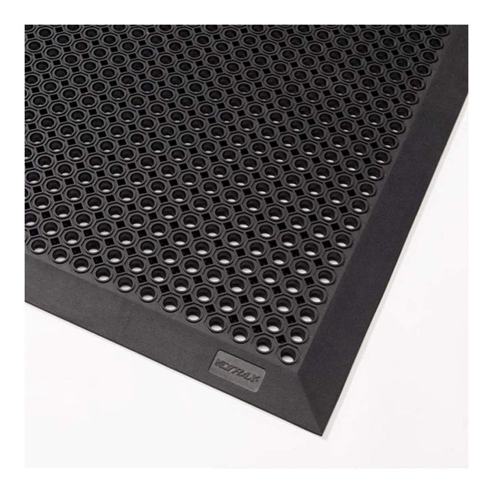 Notrax Mats for Professional Use Oct-O-Flex Abgeschrägte Outdoor Gummimatte, Schwarz, 1 Schwarz/Oran
