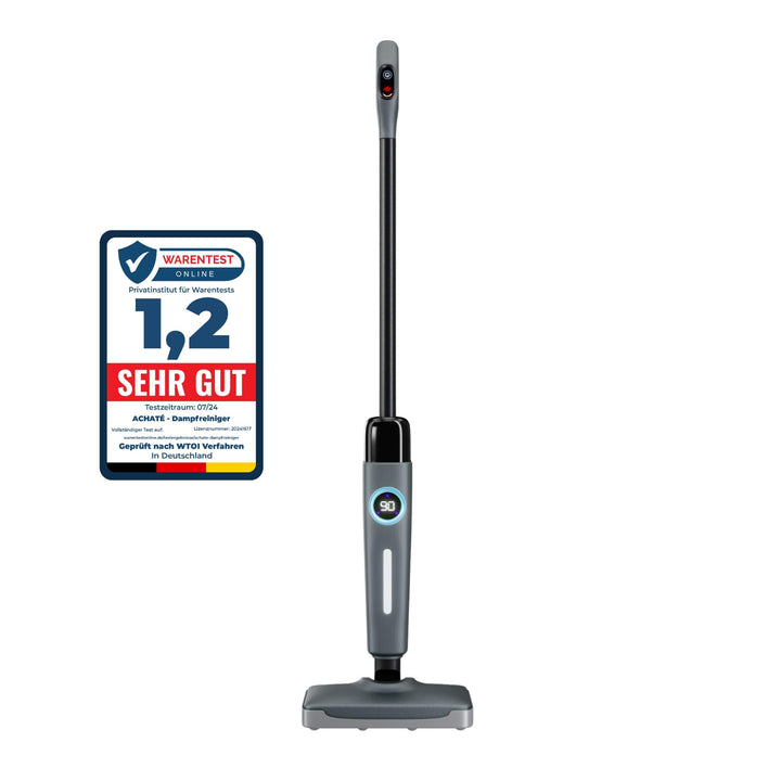 Achaté Dampfreiniger - Steam cleaner fur fliesen, teppich und laminat - Steam mop fur hygienische Bo