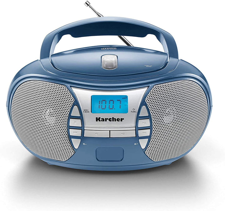 Karcher RR 5025-C tragbares CD Radio (CD-Player, Boomboxen, UKW Radio, Batterie/Netzbetrieb, AUX-In)