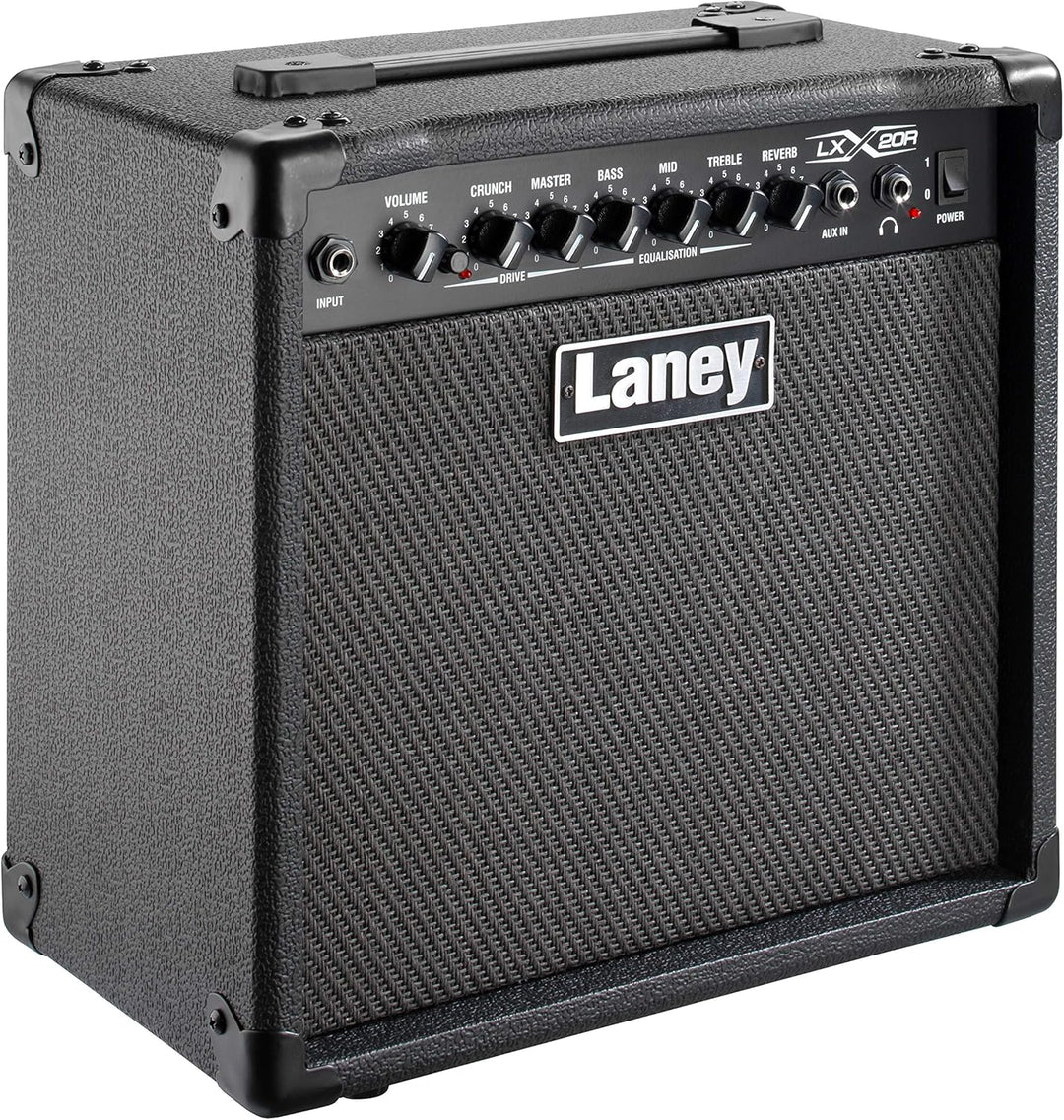 Laney LX Series LX20R - Guitar Combo Amp - 20W - 8 inch Woofer - With Reverb 20" Black, 20" Black