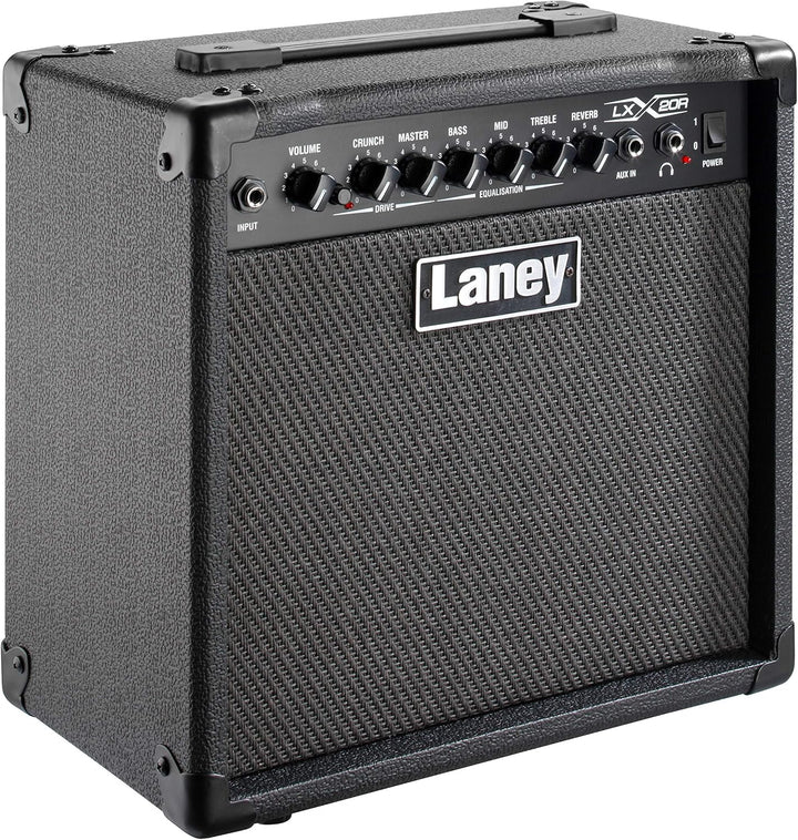 Laney LX Series LX20R - Guitar Combo Amp - 20W - 8 inch Woofer - With Reverb 20" Black, 20" Black