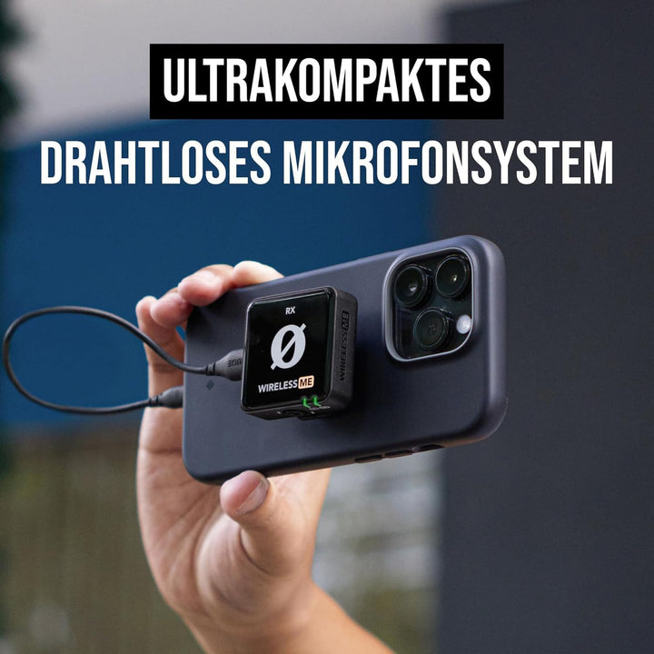 Rode Wireless ME Dual drahtloses Mikrofon-System kabelloses Mikrofon Funk-System + keepdrum Softcase