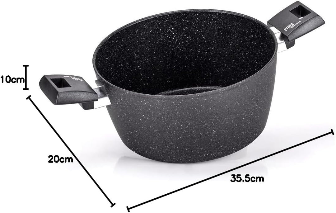 Moneta Etnea Evolution Kochtopf 2 m, 20 cm, auch für Induktion, 100% Made in Italy Induktion 20cm, I