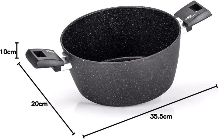 Moneta Etnea Evolution Kochtopf 2 m, 20 cm, auch für Induktion, 100% Made in Italy Induktion 20cm, I