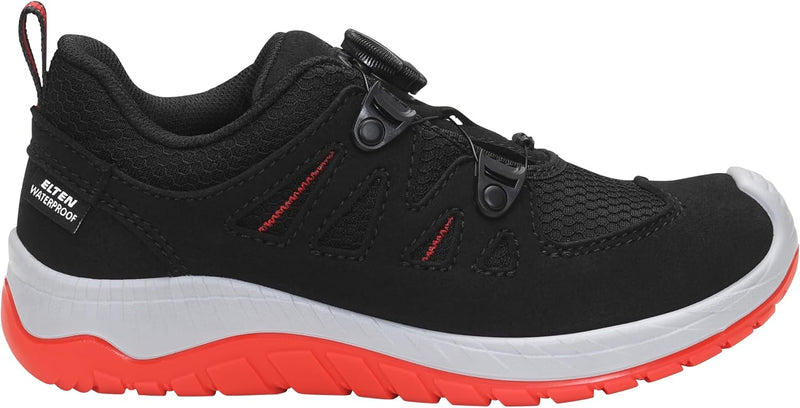 ELTEN Kinderschuhe Outdoor Maddox Kids BOA Black-red Low für Mädchen und Jungen 33 EU Schwarz, 33 EU