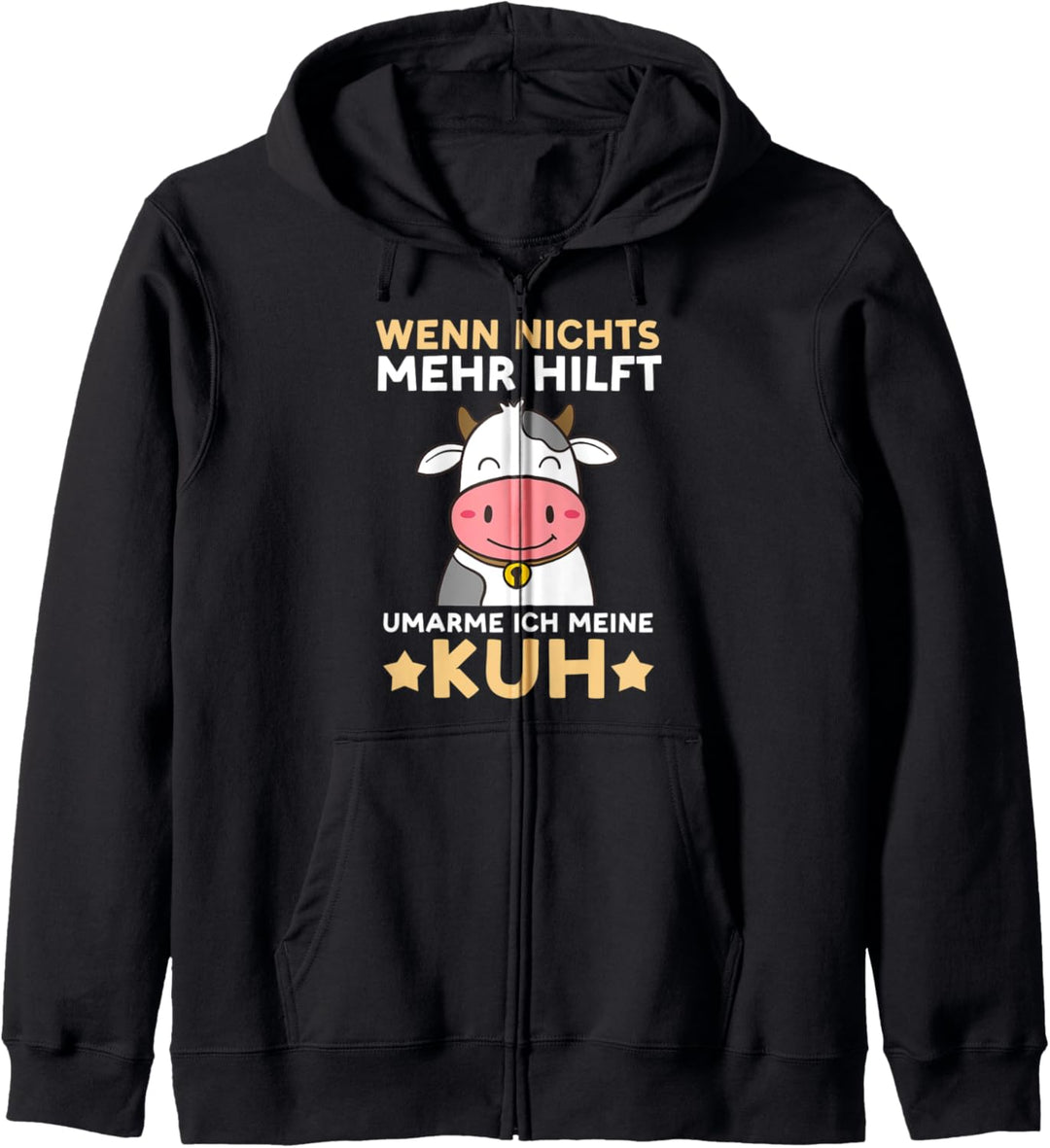 Kuh Kuhbauer Bauer Landwirt Kühe Kapuzenjacke