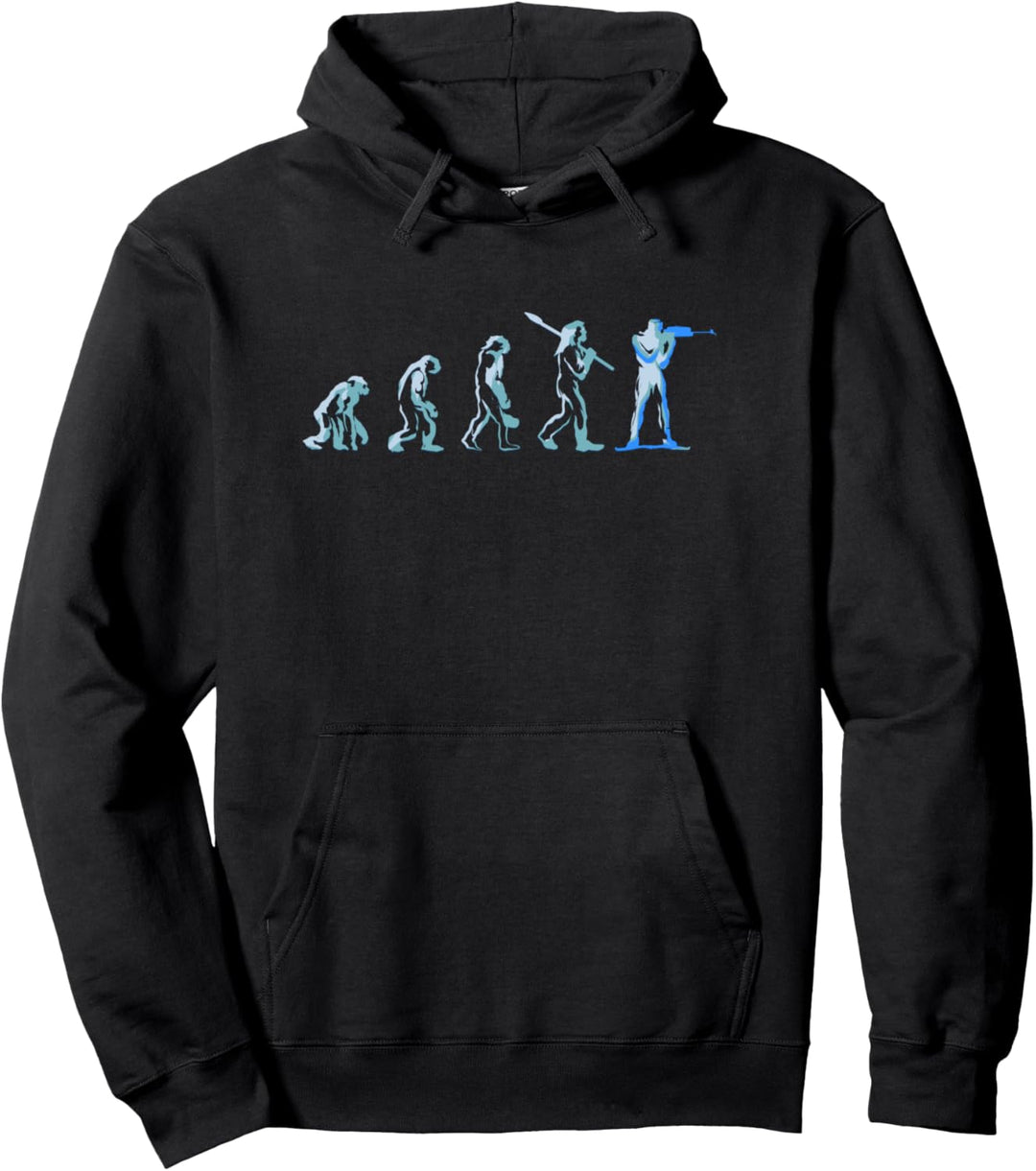 Biathlon Evolution Geschenk Pullover Hoodie