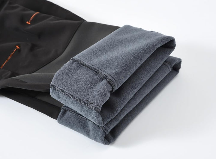 donhobo Herren Wanderhose Gefüttert Winterhose Wasserdicht Winddicht Warm Verdickte Softshellhose Ou