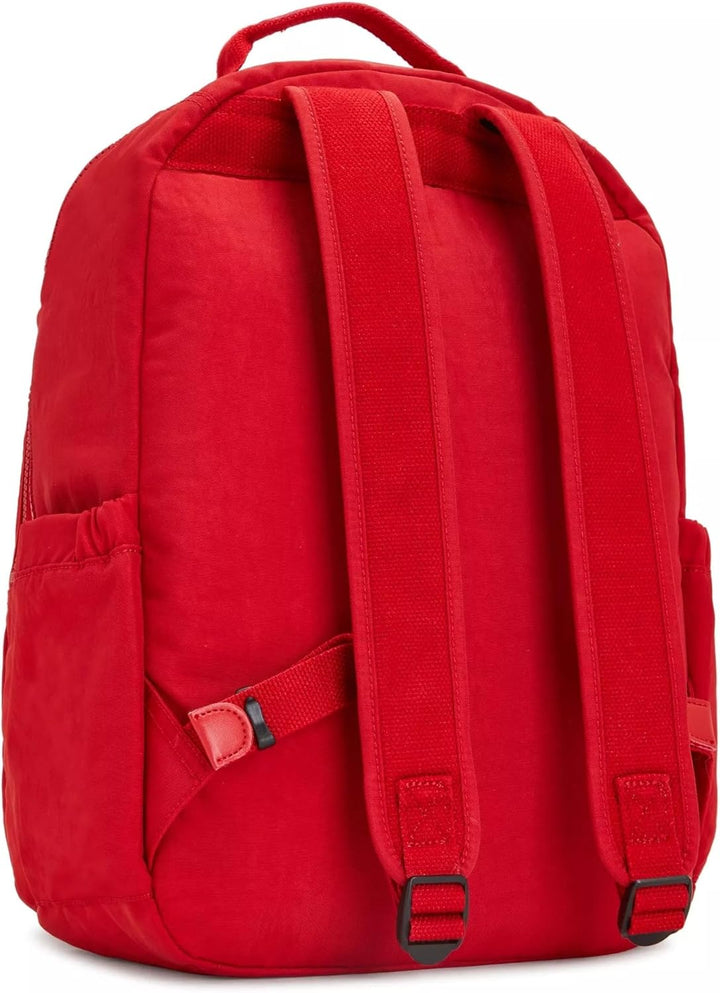Kipling SEOUL Grosser Rucksack 12.75" L x 17.25" H x 9" D Cherry Tonal2, 12.75" L x 17.25" H x 9" D