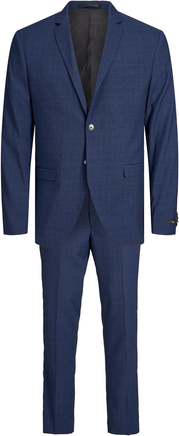 JACK & JONES Herren Jprfranco Check Suit Sn Anzug 46 Griffin/Checks:super Slim Fit, 46 Griffin/Check