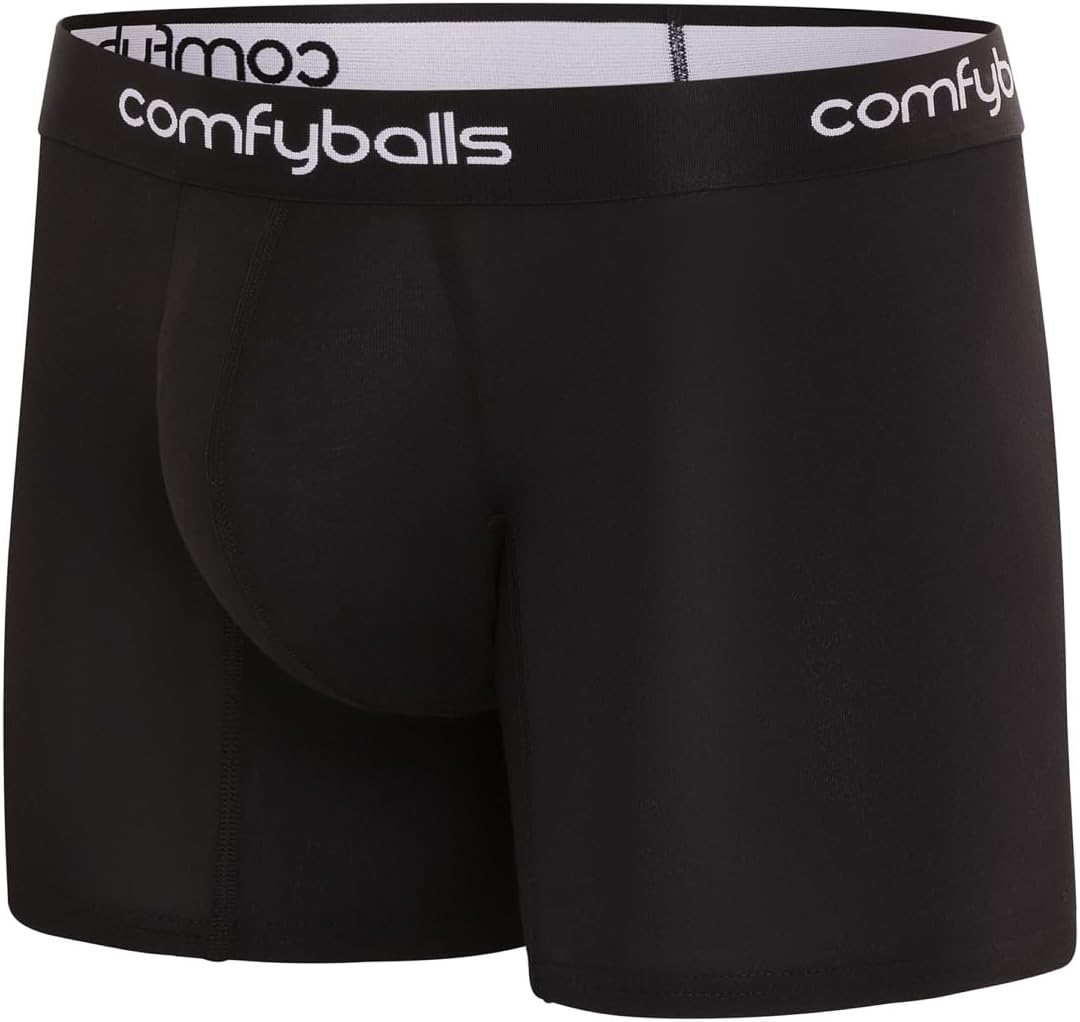 Comfyballs Premium Boxershorts aus weichem Lyocell-Gewebe, Boxershorts in Lang-Modell, Herren-Boxers