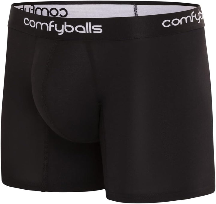 Comfyballs Premium Boxershorts aus weichem Lyocell-Gewebe, Boxershorts in Lang-Modell, Herren-Boxers