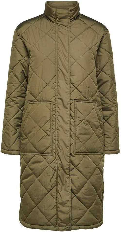 SELECTED FEMME Damen Slfnadina Coat B Noos Mantel 36 Ivy Green, 36 Ivy Green
