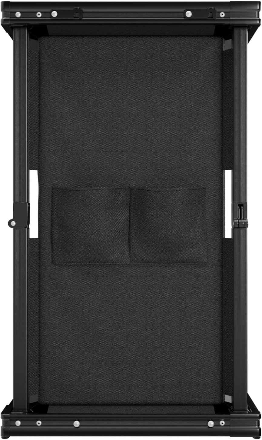 24MOVE® Campingküche faltbar, höhenverstellbarer Campingschrank Alu Reiseküche mit Arbeitsplatte und