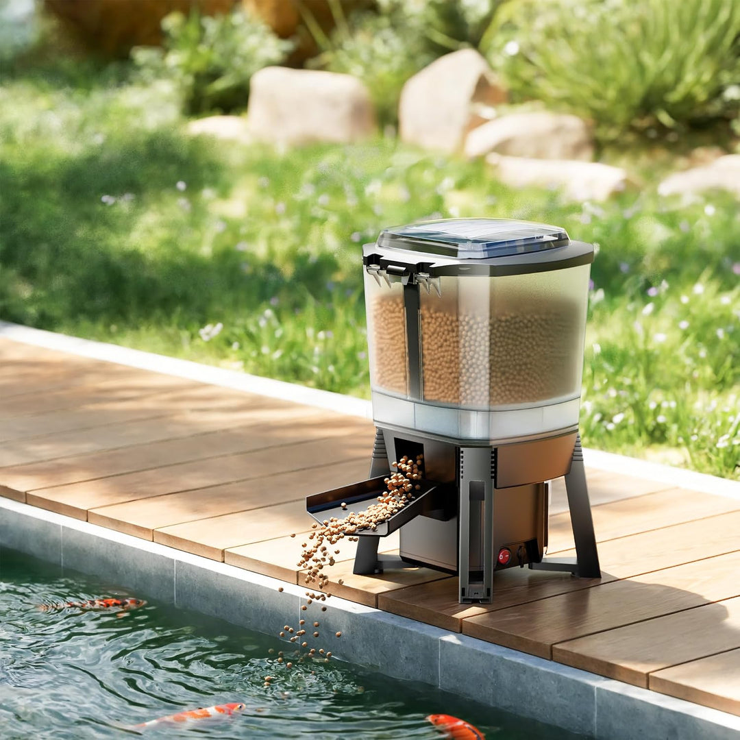 CFF-206 Fischfutterautomat Solar programmierbar 1-6 Fütterungen pro Tag