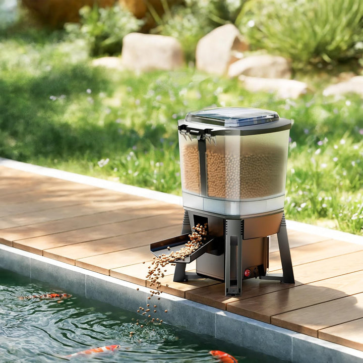 CFF-206 Fischfutterautomat Solar programmierbar 1-6 Fütterungen pro Tag