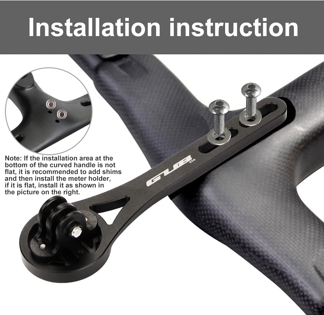 BSSOK Integrierte Fahrrad Computer Halterung für Rennrad, Aluminiumlegierung, Lenkerhalterung Kompat