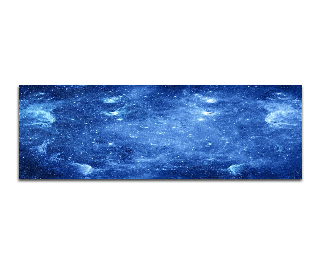 Paul Sinus Art Panoramabild auf Leinwand und Keilrahmen 150x50cm Weltraum Galaxie Sterne