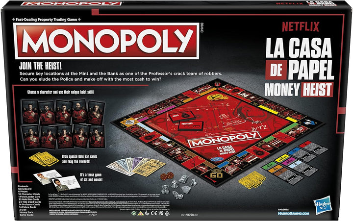 Monopoly: Netflix Haus des Geldes/La Casa de Papel Edition, Brettspiel für Erwachsene und Teenager,