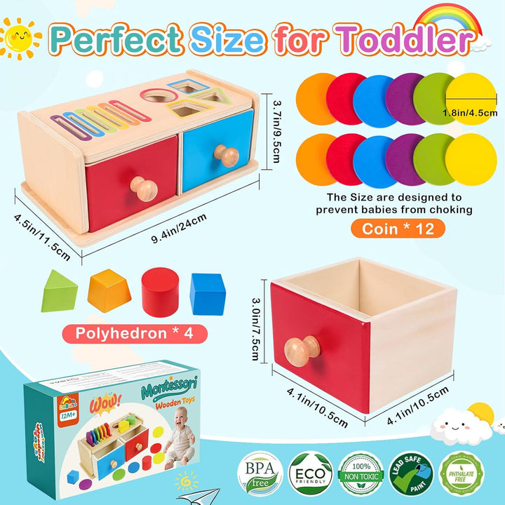 Montessori Spielzeug ab 1 Jahr, Spielzeug ab 1 2 Jahre Mädchen Jungen Baby Spielzeug Geschenk Mädche
