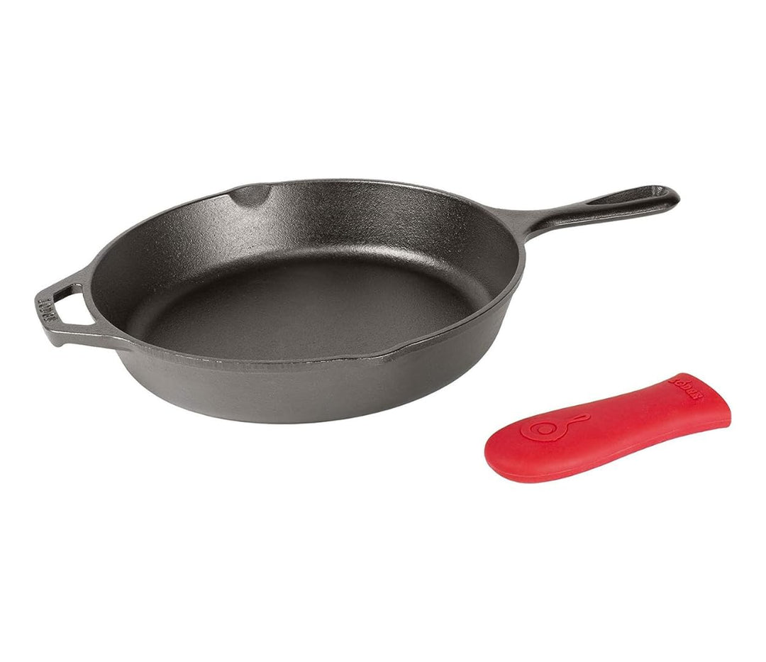 Lodge Gusseisen-Bratpfanne, bereits eingebrannt, Griffhalter, 26 cm Durchmesser Gusseiserne Pfanne G