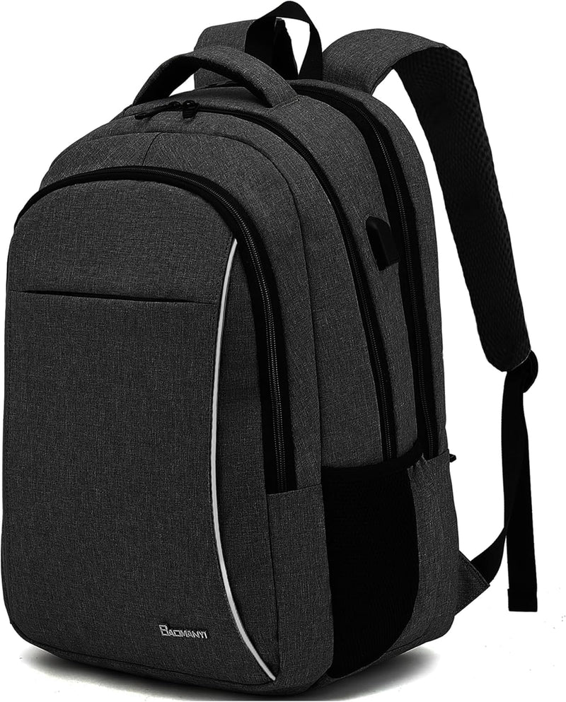 BAOMANYI Rucksack Herren, Schulrucksack Jungen Teenager Grosser Laptop 17 Zoll Arbeit Business Wasse