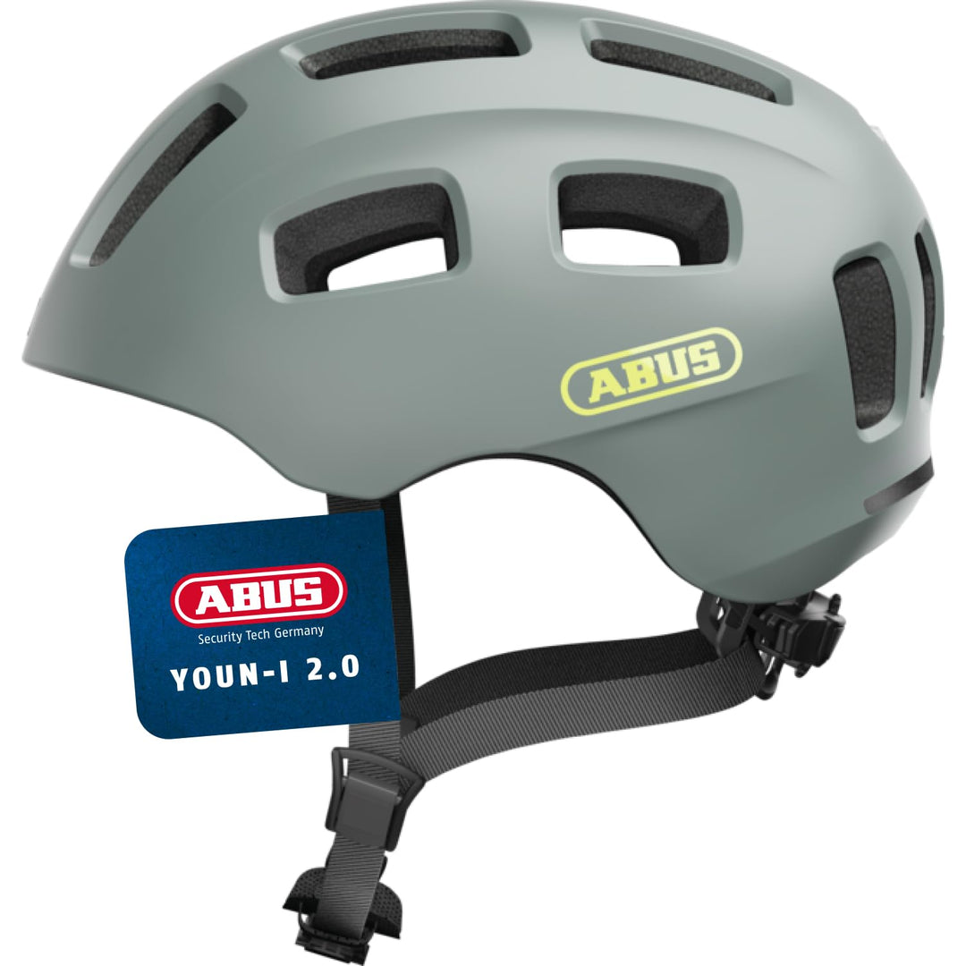 ABUS Fahrradhelm Youn-I 2.0 - mit Licht für Kinder, Jugendliche und junge Erwachsene - für Mädels un
